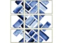 60X60 Blue Bricks Set Of 9 - Signature