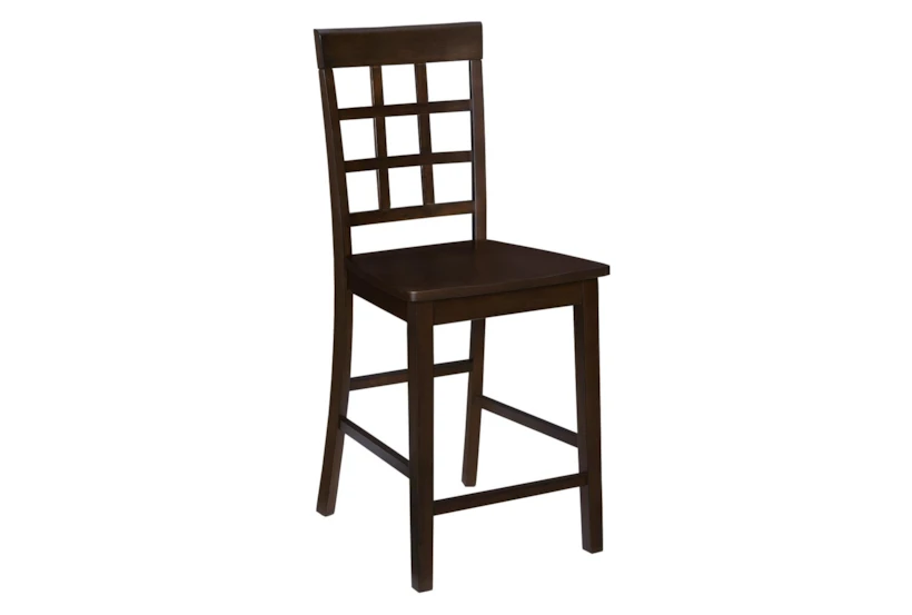 Kinston Window Pane Counter Chair, Set Of 2 - 360