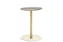 Brushed Brass + Marble Accent Table  - Front