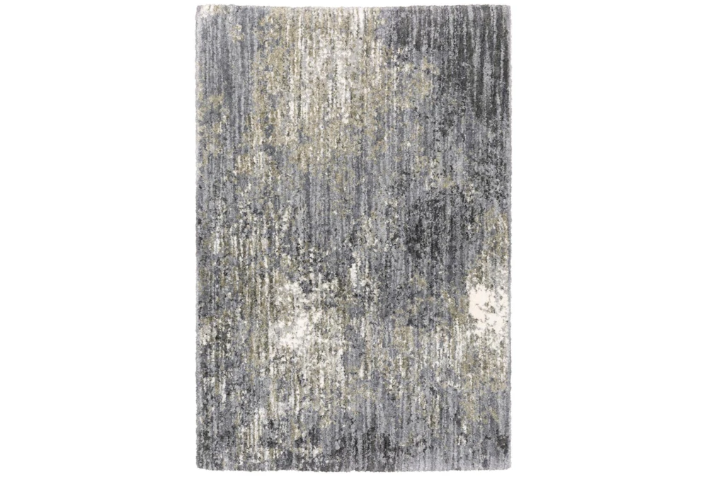 6'6"x9'5" Rug-Asher Abstract Shag Grey