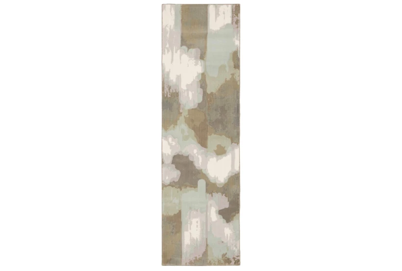 2'3"x7'6" Runner Rug-Carlton Contemporary Abstract Ivory - 360