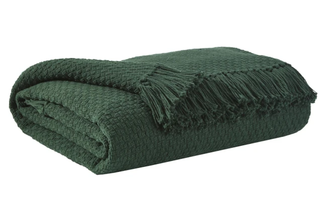 Accent Throw-Waffle Emerald Green - 360