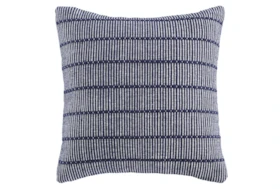Accent Pillow-Handwoven Stripe Navy/White 20X20