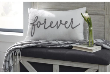 Accent Pillow-Forever Gray 22X14