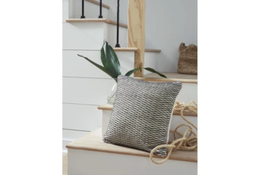 Accent Pillow-Woven + Gray Thread Sewn Plum 20X20