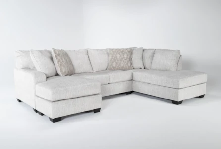 Cambrie 124" 2 Piece Dual Chaise Sectional With Left Arm Facing Sofa Chaise And Right Arm Facing Corner Chaise