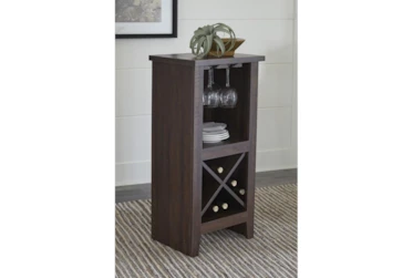 Ternly Brown Wine Cabinet