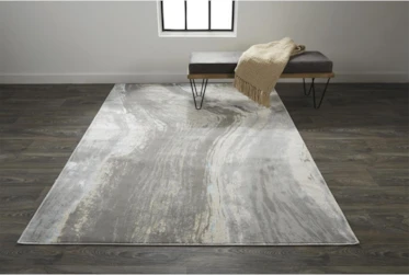 6'6"x9'5" Rug-Aurelian Abstract Grey