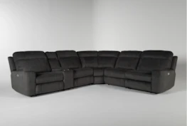 Argentia 6 Piece 150" Power Reclining Sectional With Power Headrest And Usb