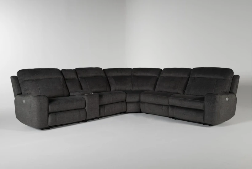 Argentia 6 Piece 150" Power Reclining Sectional With Power Headrest And Usb - 360