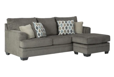 Dorsten Slate 92" Sofa With Reversible Chaise