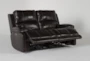 Teodoro Leather 67" Reclining Loveseat With Power Headrest & USB - Recline