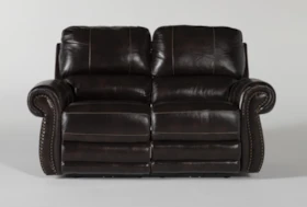 Howell Leather 68" Power Reclining Loveseat With Power Headrest & USB