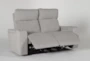 Isabel Bisque 61" Power Reclining Loveseat with Power Headrest, Cupholders, Storage & USB - Recline