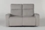 Isabel Bisque 61" Power Reclining Loveseat with Power Headrest, Cupholders, Storage & USB - Signature