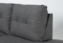 Arrowmask Charcoal 2 Piece Sectional with Right Arm Facing Chaise and Storage Ottoman - Detail