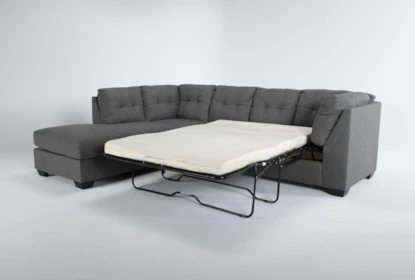 Sleeper Left Arm Facing Chaise, Kaden Fabric Sleeper Sectional Sofa With Storage Chaise And Arms