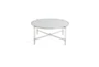 Meredith Round Glass Top Coffee Table - Front