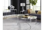 Meredith Round Glass Top Coffee Table - Room
