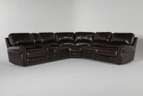 Howell Leather 6 Piece 161" Power Reclining Sectional