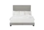 Eastern King Double Nail Glacier Upholstered Bed - Signature
