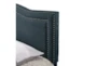 Queen  Upholstered Storage Bed With Usb-Navy - Detail