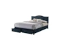 Queen  Upholstered Storage Bed With Usb-Navy - Storage