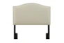 Full/Queen Nail Trim Upholstered Headboard-Beige - Signature