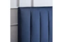 Queen Vertical Channel Headboard With Bench-Navy - Detail