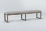 Malaga Outdoor Dining Bench With Cushion - Side