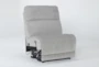 Terence Pebble Manual Armless Recliner - Side