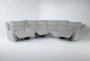 Terence Pebble 6 Piece 154" Modular Sectional With Power Headrest & Usb - Recline