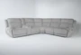 Terence Pebble 138" 6 Piece Power Reclining Modular Sectional with Power Headrest & USB - Signature