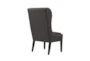 Edie Charcoal Wingback Dining Chair - Back