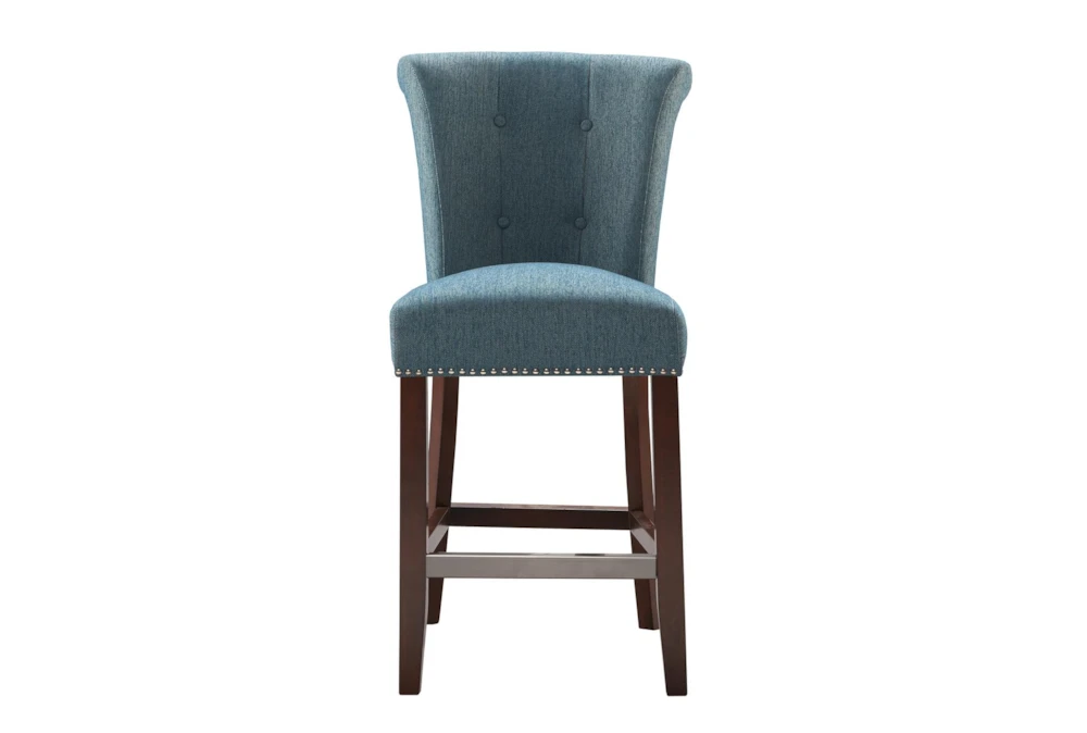Landon Blue 26" Counter Stool With Back
