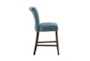 Landon Blue 26" Counter Stool With Back - Side