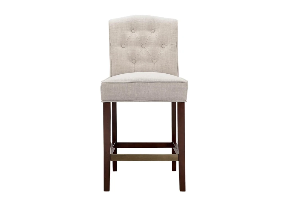 Brielle Tan 26" Counter Stool With Back