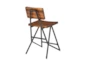 Ezra 24" Counter Stool With Back - Back