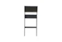 Grayson Black 24" Counter Stool With Back - Back