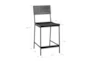 Grayson Black 24" Counter Stool With Back - Dimensions Diagram