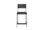 Grayson Black 24" Counter Stool With Back - Signature
