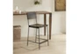 Grayson Black 24" Counter Stool With Back - Room