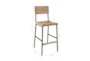 Grayson Grey 29" Bar Stool With Back - Detail