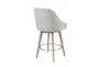 Ainsley Grey 26" Swivel Counter Stool With Back - Back