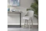 Ainsley Grey 26" Swivel Counter Stool With Back - Room