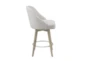 Ainsley Grey 26" Swivel Counter Stool With Back - Side