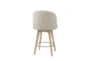 Alessia 26" Swivel Counter Stool With Back - Back