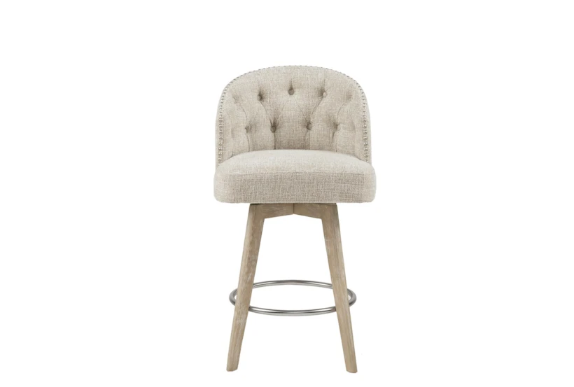 Alessia 26" Swivel Counter Stool With Back - 360