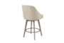 Ainsley Sand 26" Swivel Counter Stool With Back - Back