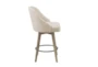 Ainsley Sand 26" Swivel Counter Stool With Back - Side